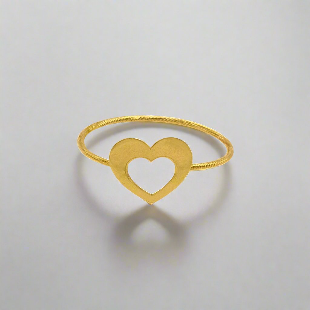 The Graceful Heartbeat Gold Ring - Delma Gold Jewelry