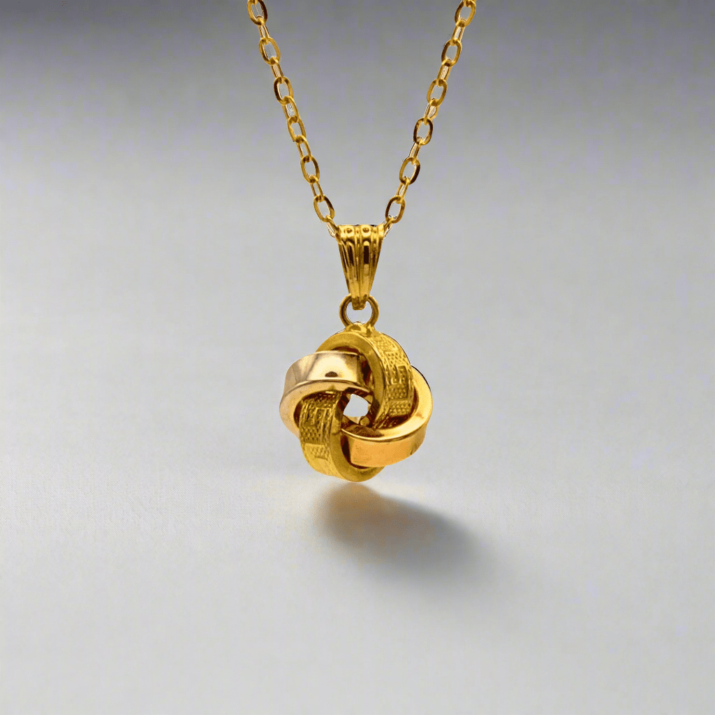 Unity Knot Gold Pendant - Delma Gold Jewelry