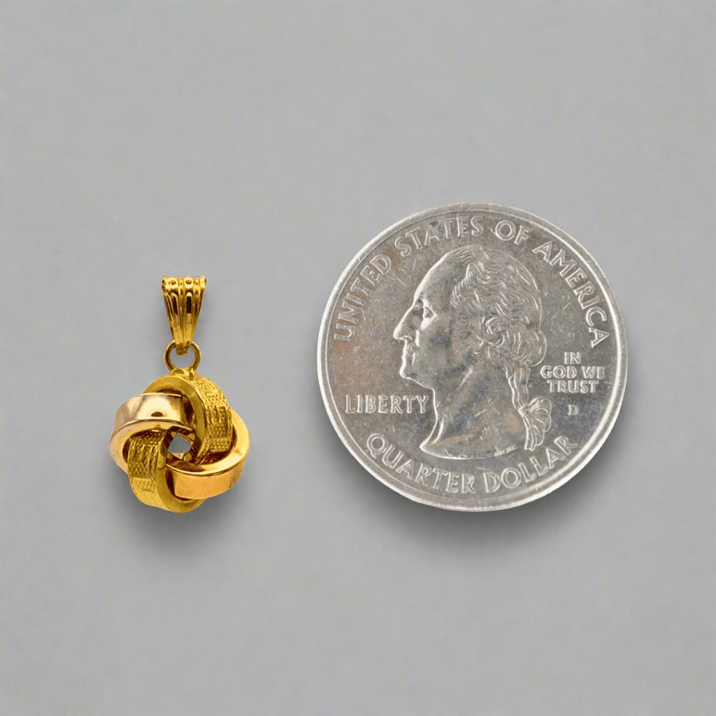 Unity Knot Gold Pendant - Delma Gold Jewelry