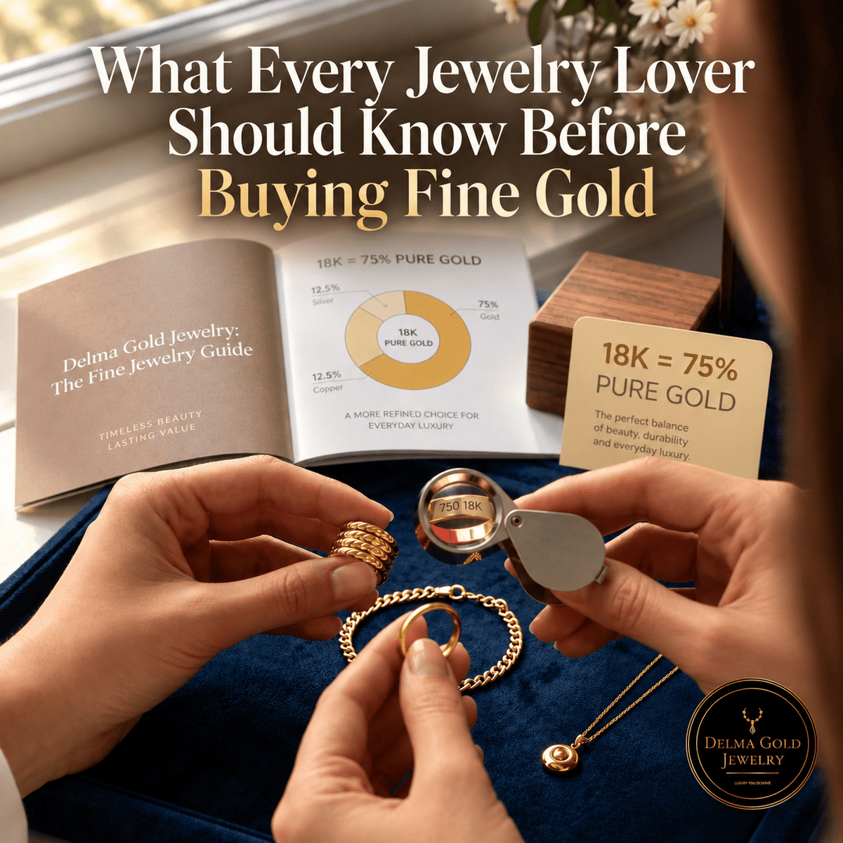 18K Gold 101: What Every Jewelry Lover Should Know Before Buying Fine Gold - Delma Gold Jewelry