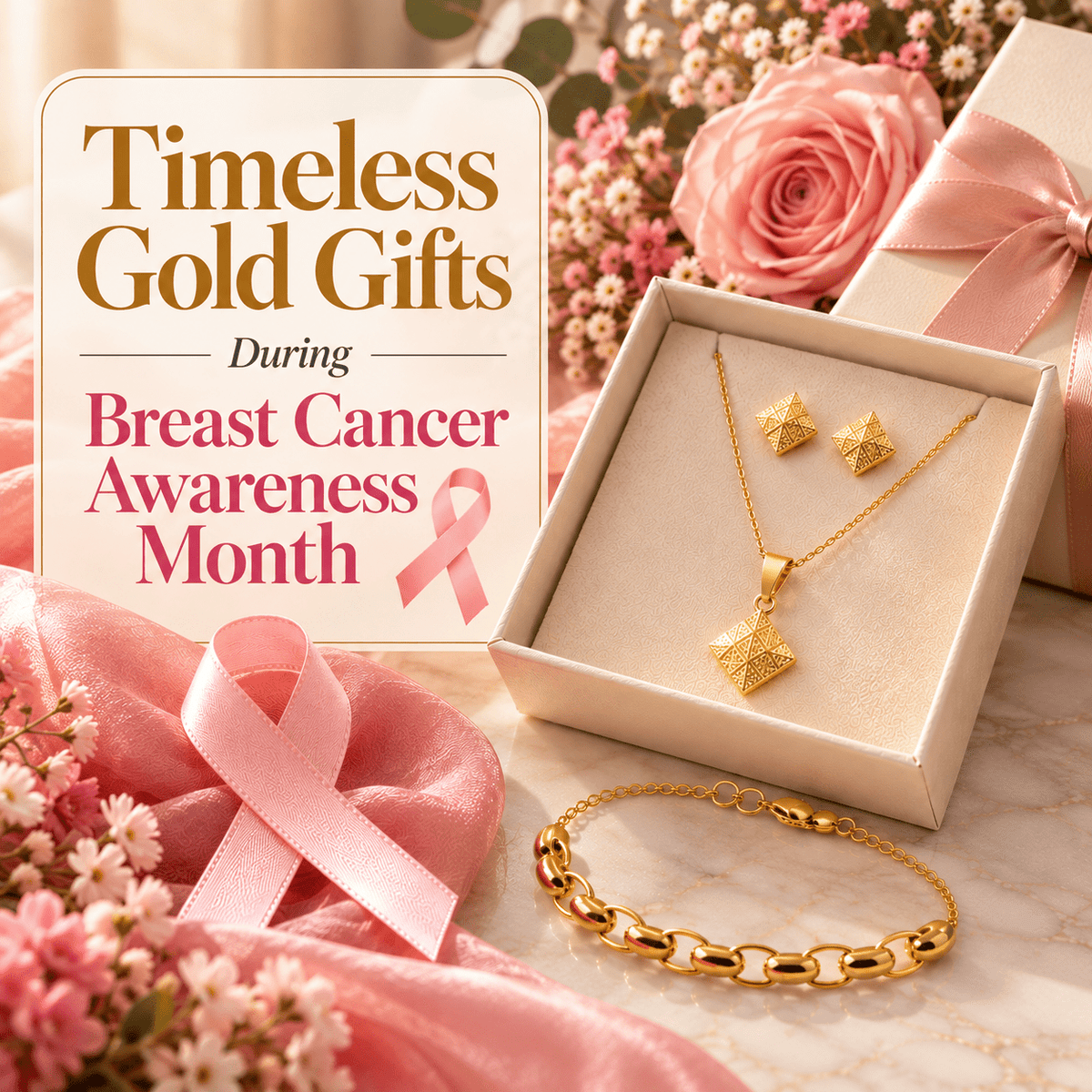 A Meaningful Gesture: Timeless Gold Gifts During Breast Cancer Awareness Month - Delma Gold Jewelry