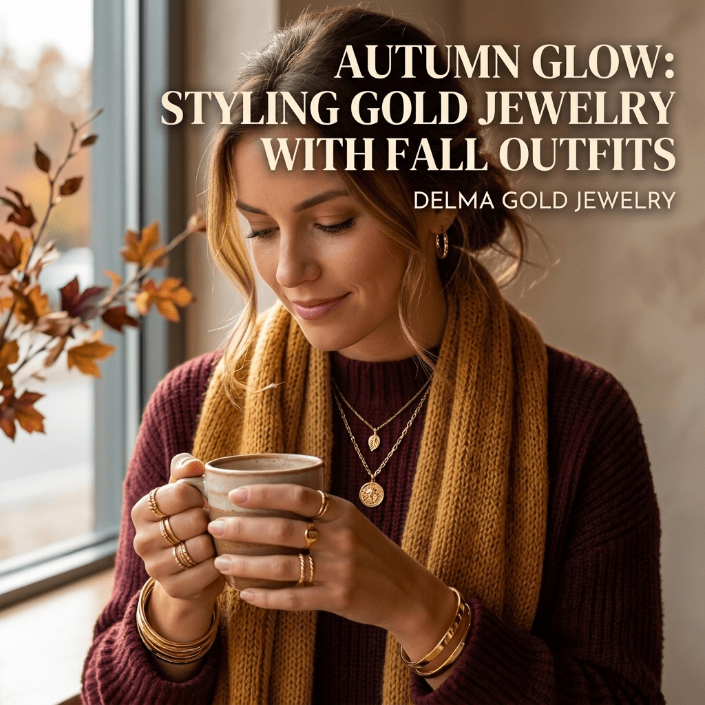 Autumn Glow: Styling Gold Jewelry With Fall Outfits - Delma Gold Jewelry