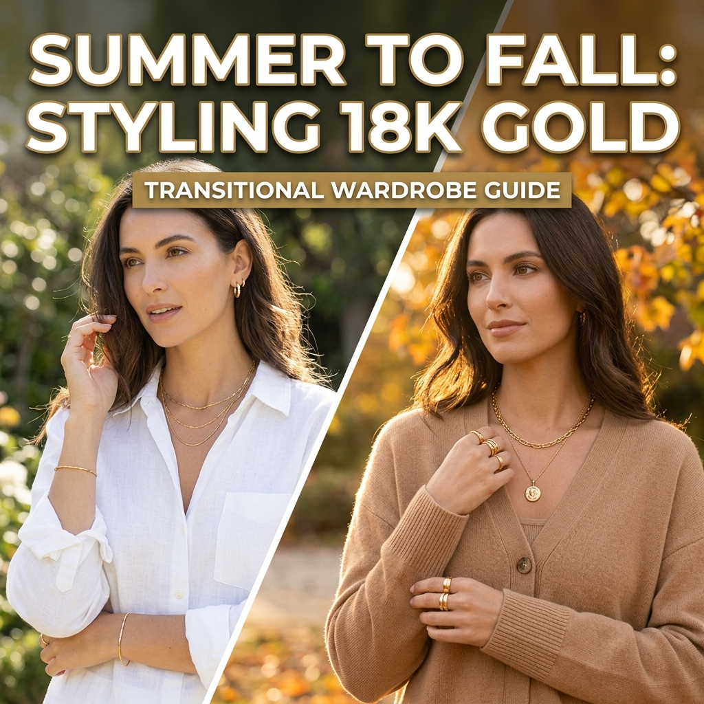From Summer to Fall: How to Style 18K Gold Jewelry with Your Transitional Wardrobe