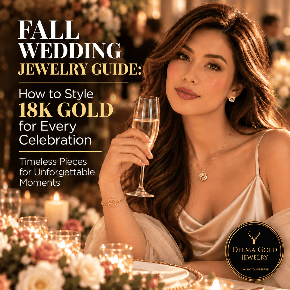 Fall Wedding Jewelry Guide: How to Style 18K Gold for Every Celebration - Delma Gold Jewelry