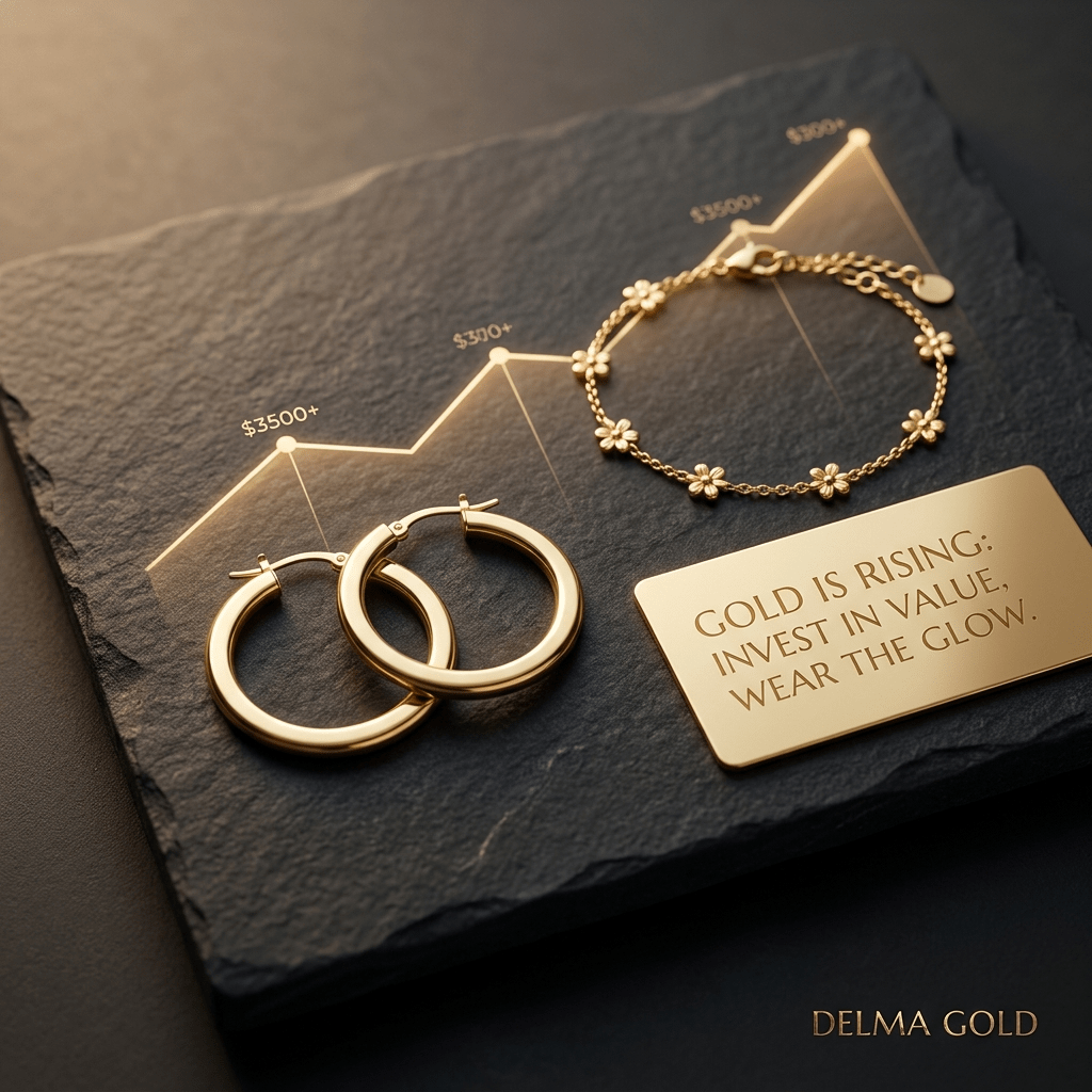 “Golden Hour: 2025 Is the BEST Time to Invest in Gold (No, Really)” - Delma Gold Jewelry