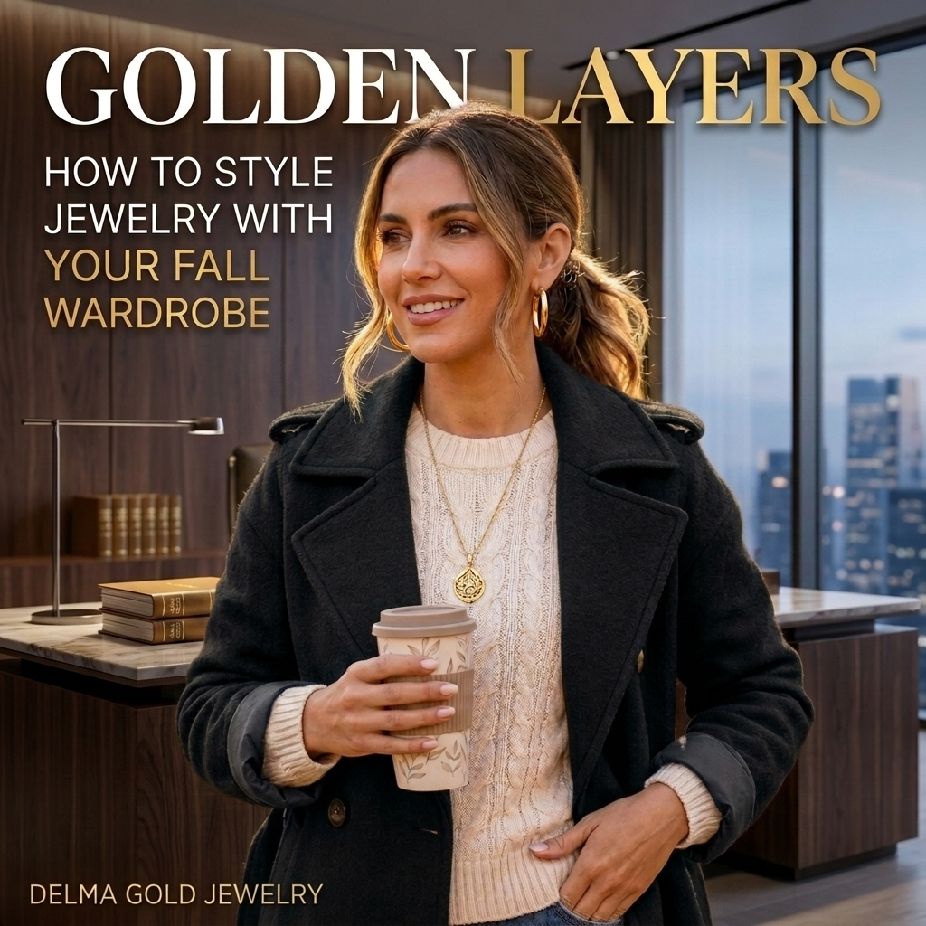 Golden Layers: How to Style Jewelry With Your Fall Wardrobe