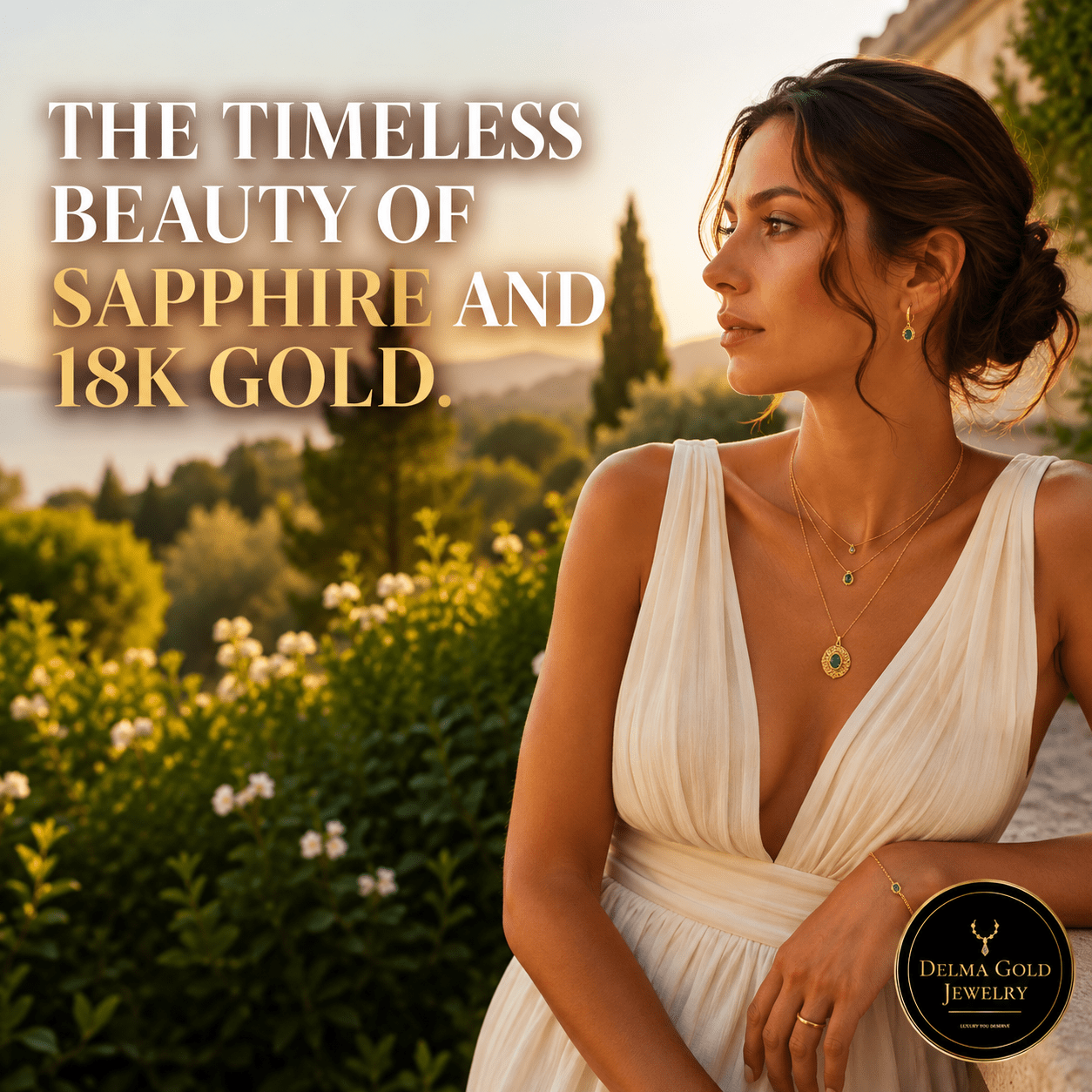 September Birthstone Spotlight: The Timeless Beauty of Sapphire and 18K Gold - Delma Gold Jewelry