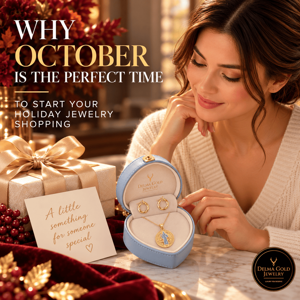 The Art of Early Gifting: Start your Holiday Jewelry Shopping this October - Delma Gold Jewelry