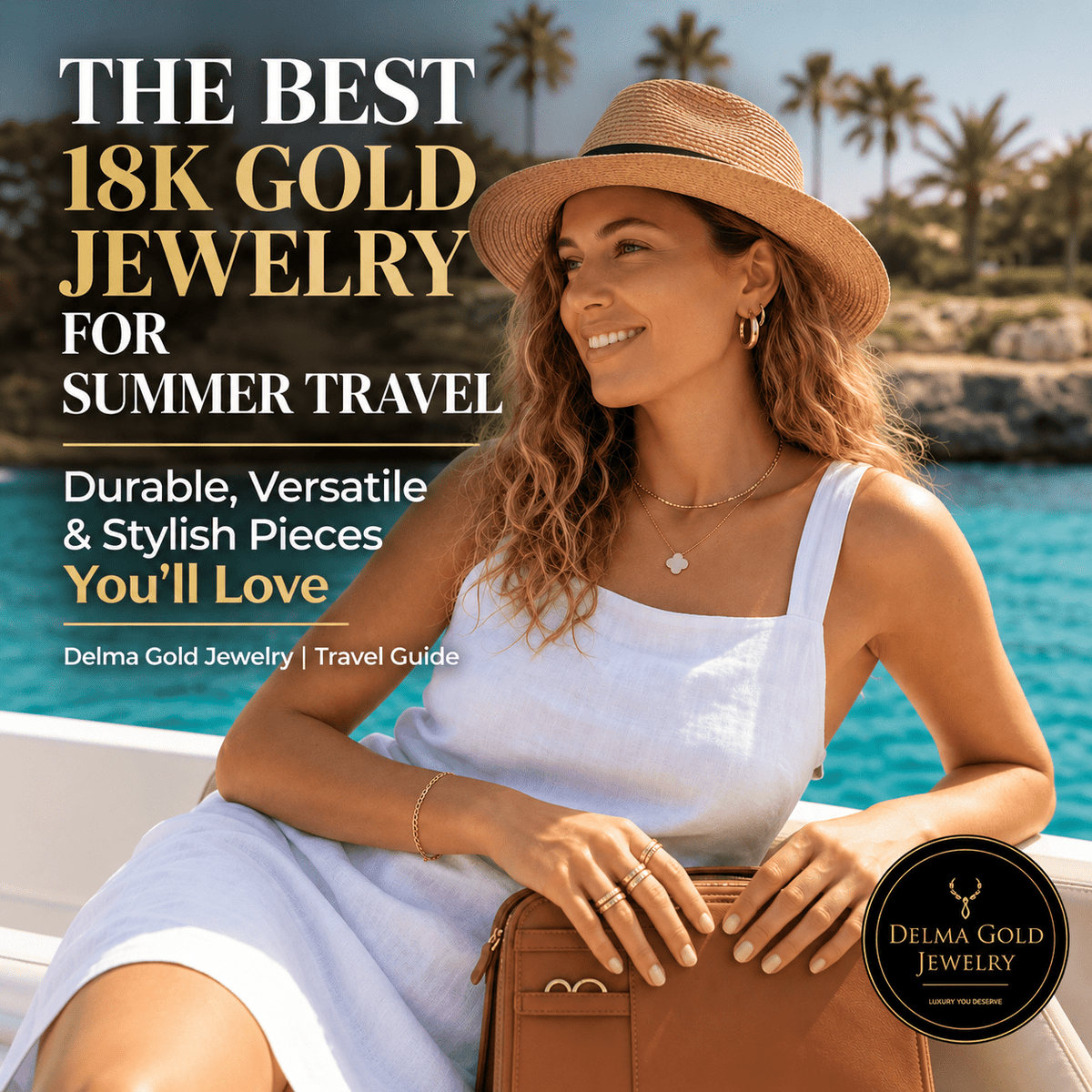 The Best 18K Gold Jewelry to Travel with This Summer - Delma Gold Jewelry