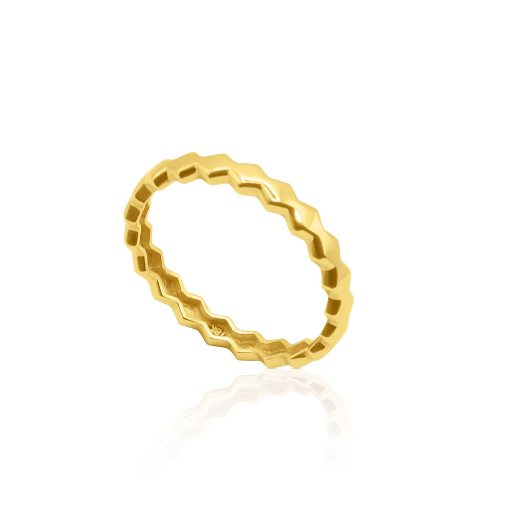 18k Crown Ring - Delma Gold Jewelry