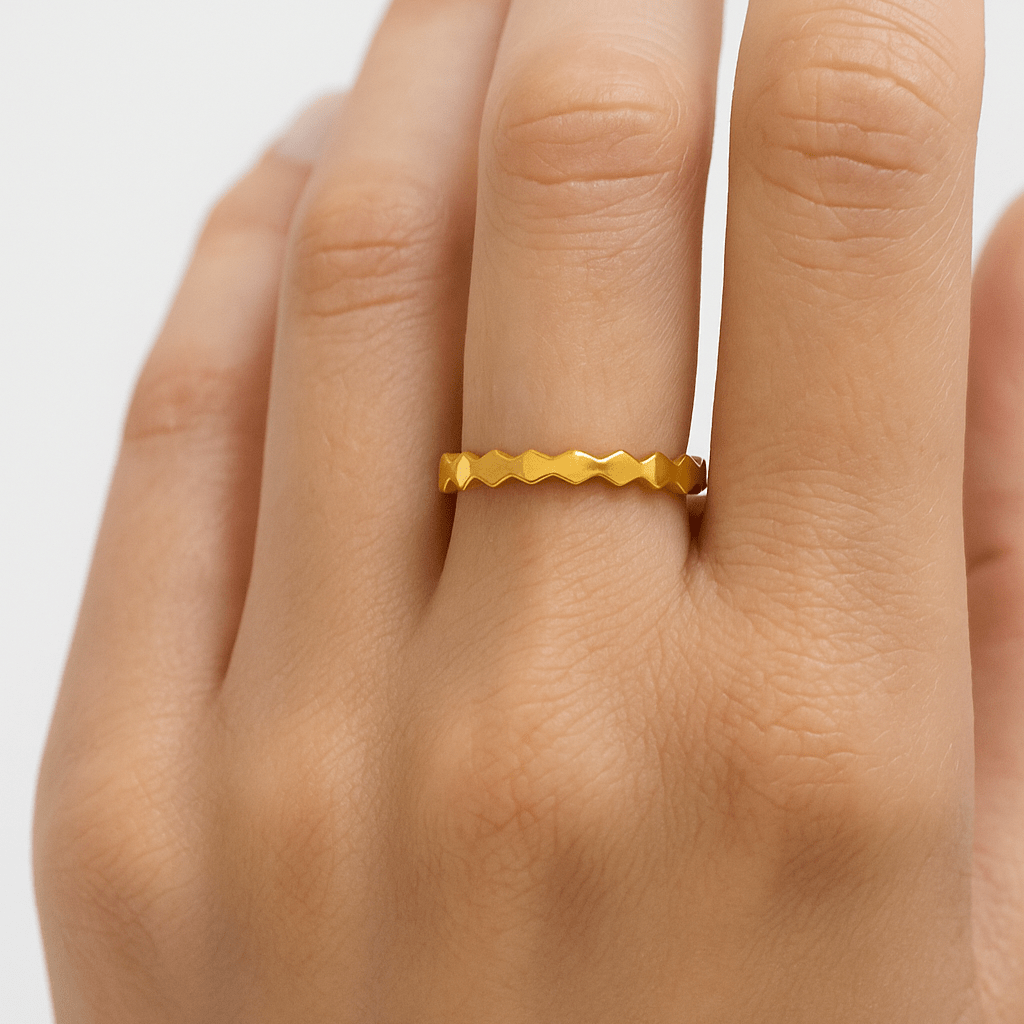 18k Crown Ring - Delma Gold Jewelry