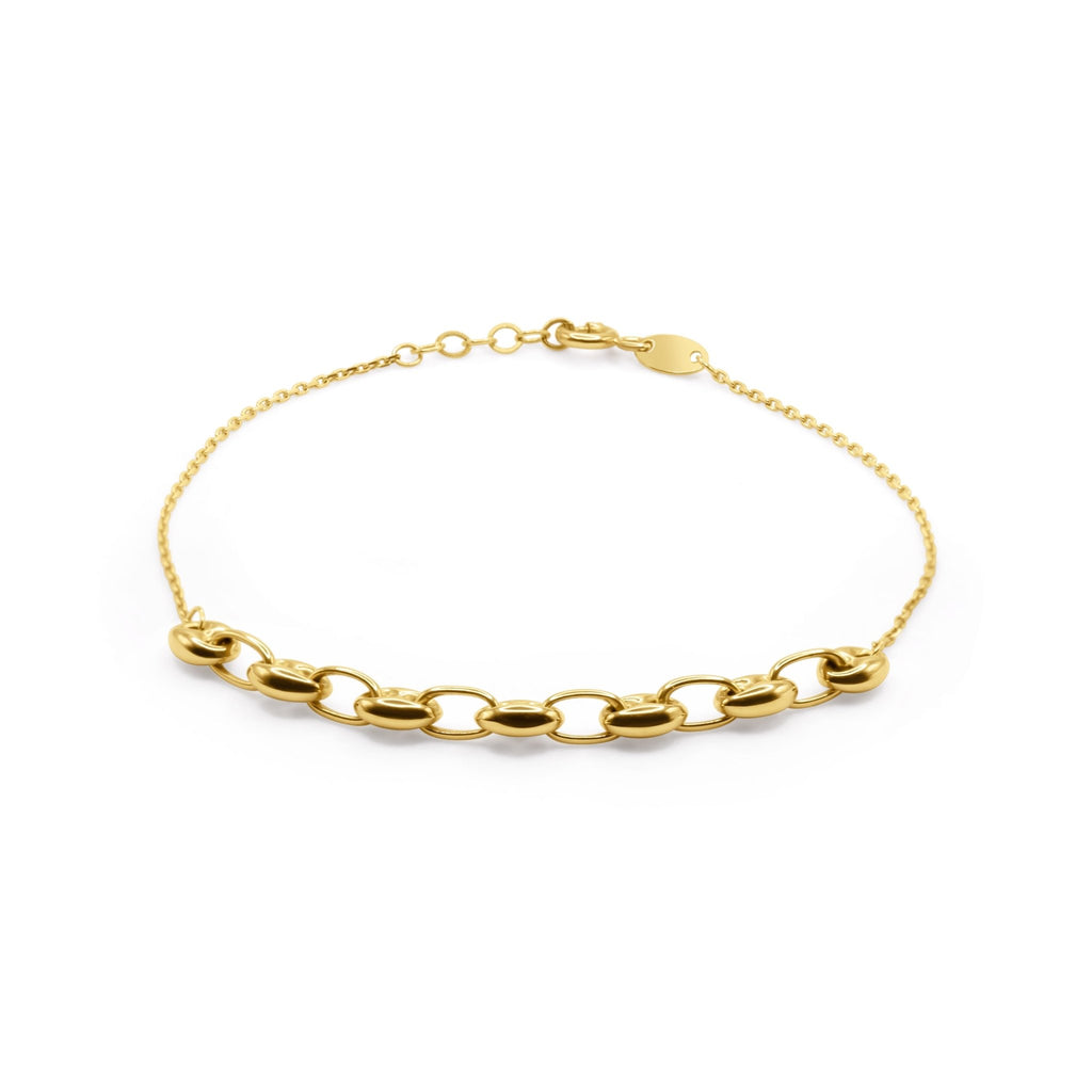 18k Gold Chain - Link Bracelet - Delma Gold Jewelry