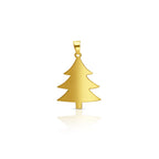 18k Gold Christmas Tree Pendant - Delma Gold Jewelry