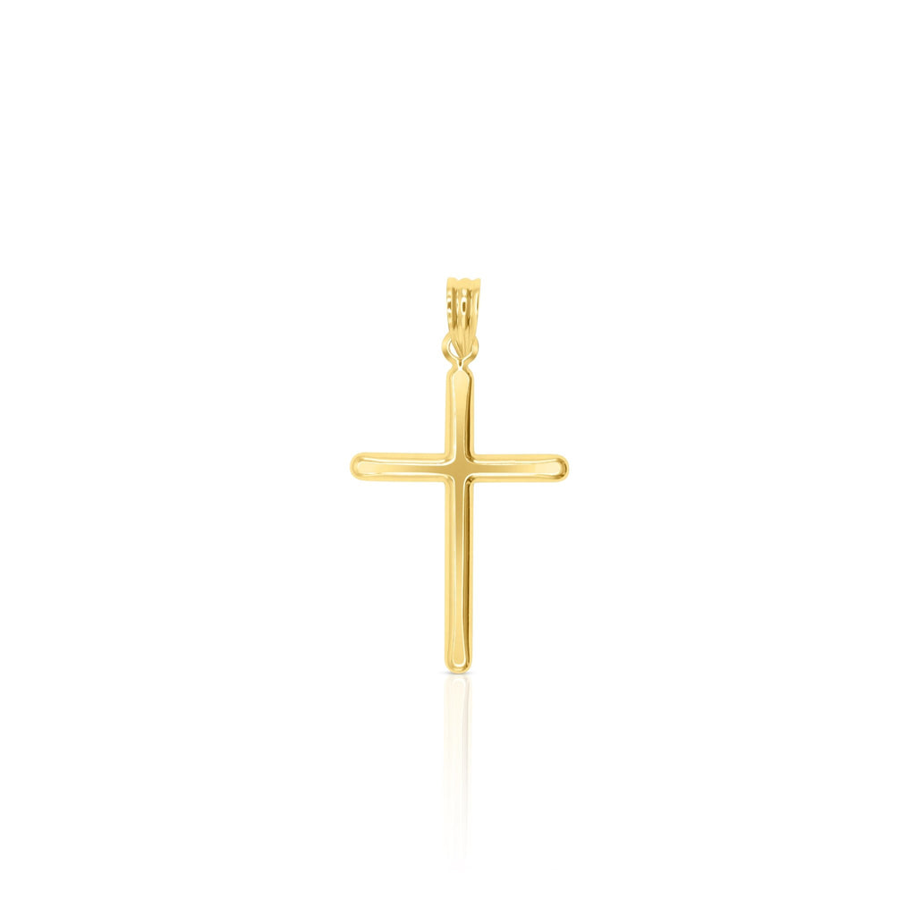 18k Gold Cross Pendant - Delma Gold Jewelry