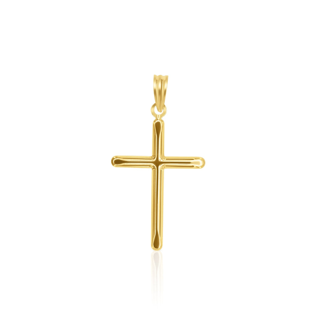 18k Gold Cross Pendant - Delma Gold Jewelry