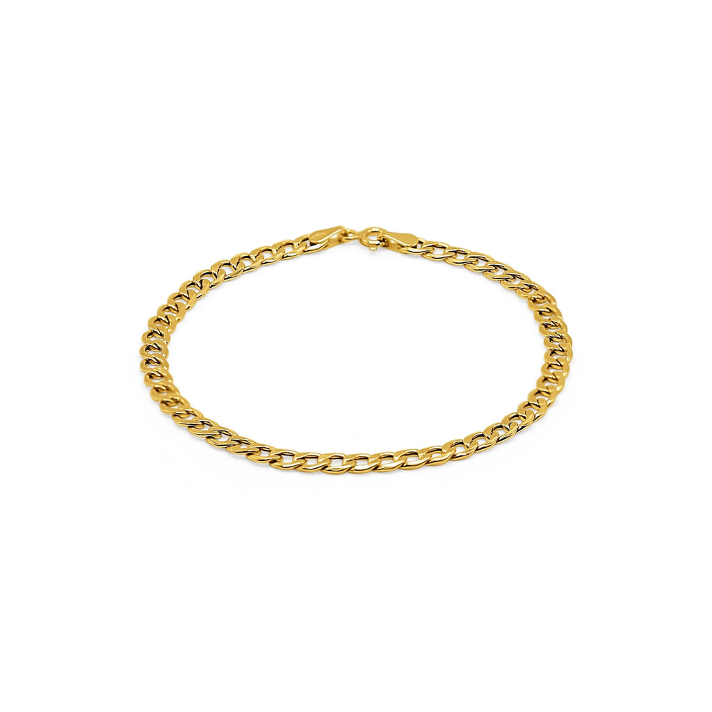 18k Gold Curb Chain Bracelet - Delma Gold Jewelry