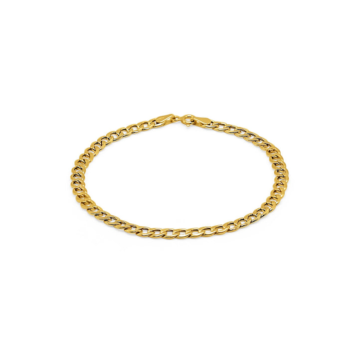 18k Gold Curb Chain Bracelet - Delma Gold Jewelry