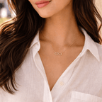 18K Gold Infinity Necklace - Delma Gold Jewelry