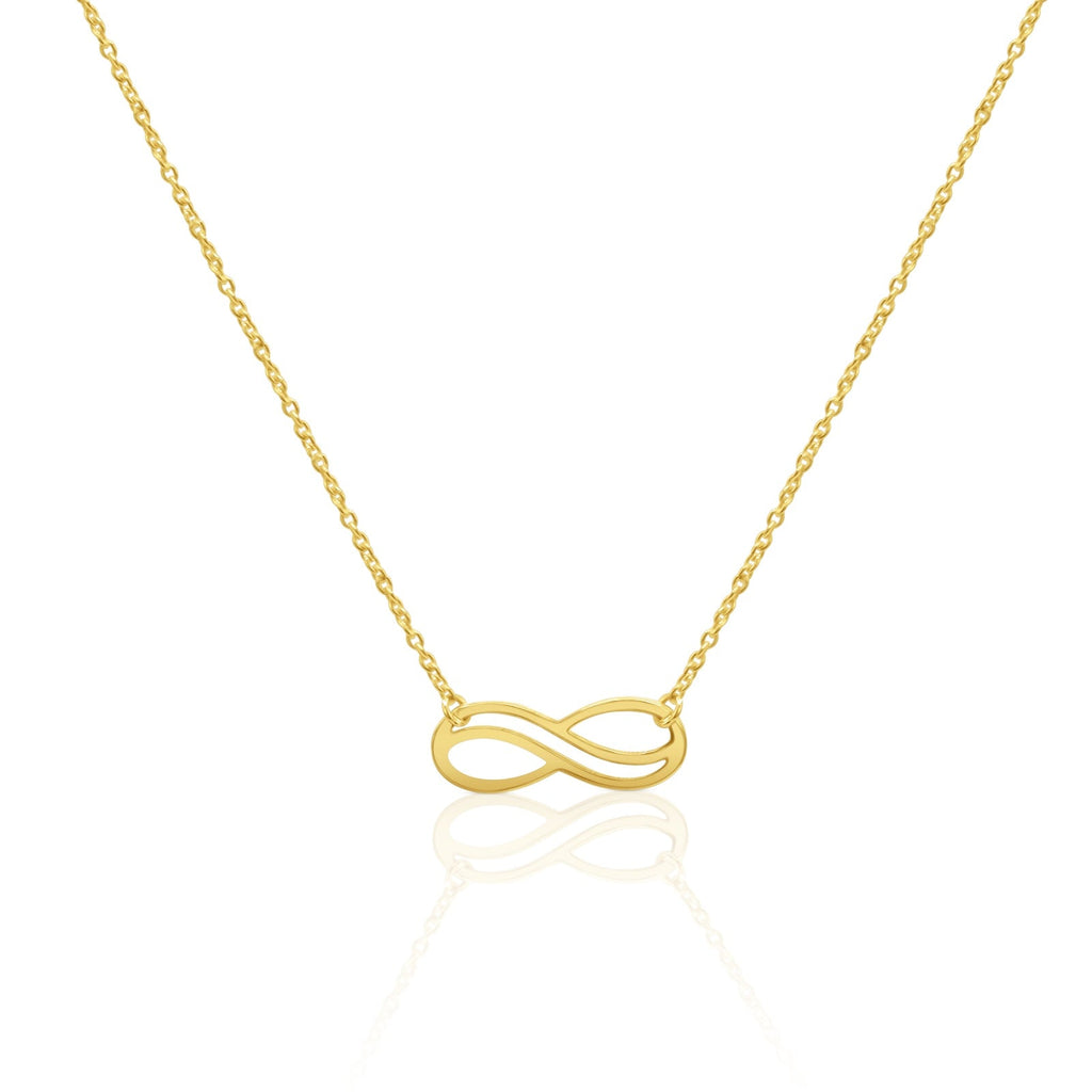 18K Gold Infinity Necklace - Delma Gold Jewelry