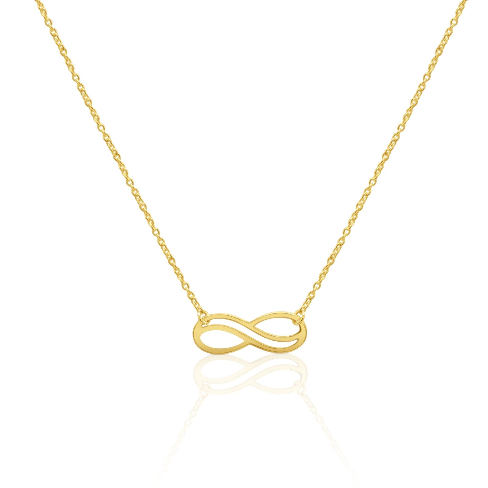 18K Gold Infinity Necklace - Delma Gold Jewelry