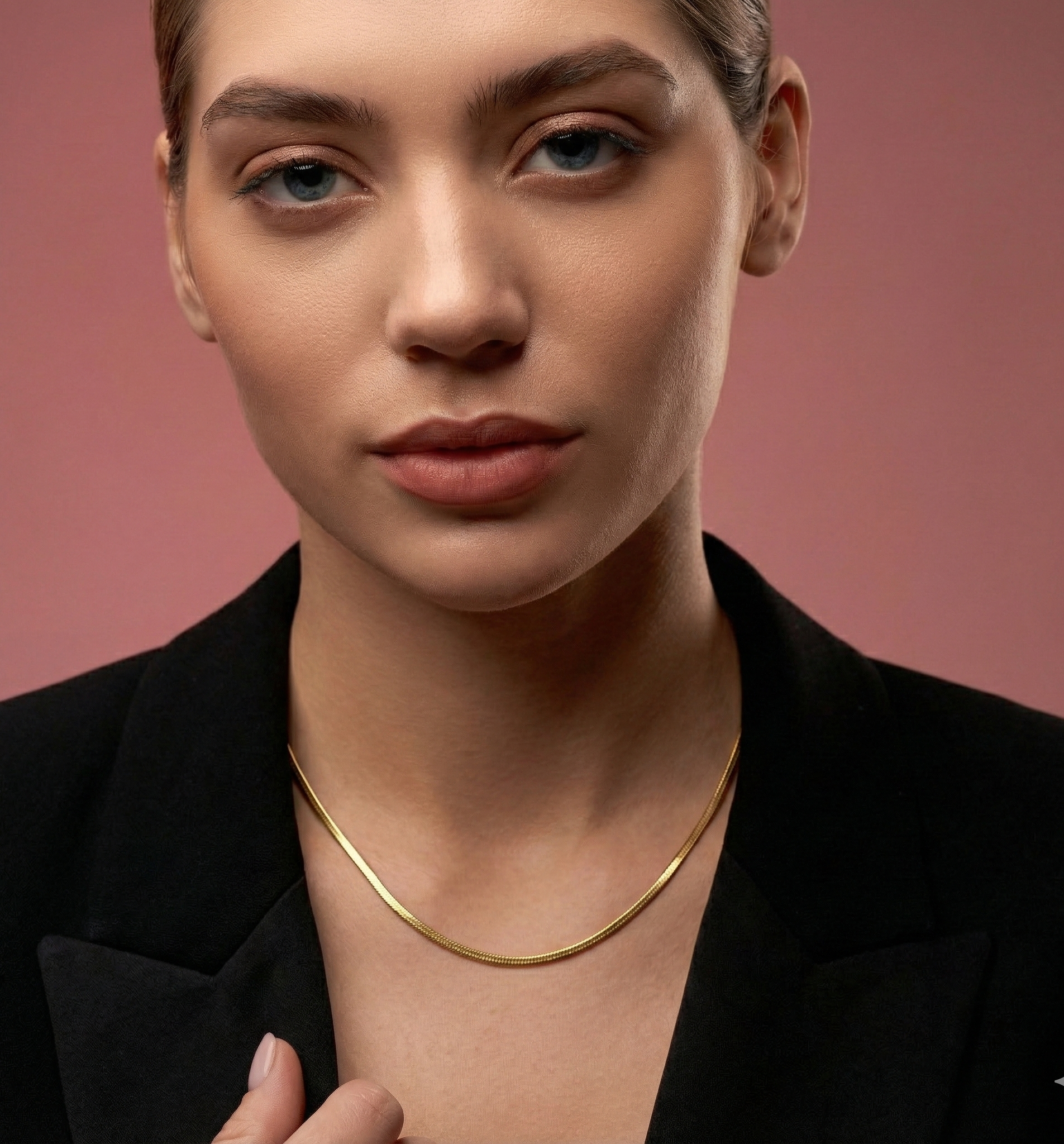 18k Gold Snake Chain Necklace