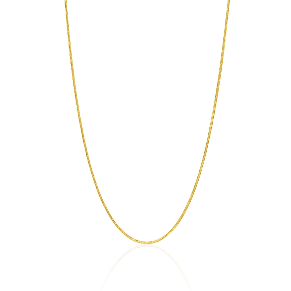 18k Gold Snake Chain Necklace - Delma Gold Jewelry
