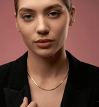 18k Gold Snake Chain Necklace - Delma Gold Jewelry