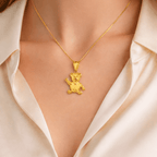 18K Gold Teddy Bear Pendant - Delma Gold Jewelry