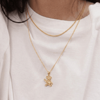 18K Gold Teddy Bear Pendant - Delma Gold Jewelry