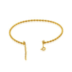 18K Gold Twisted Rope Bangles - Delma Gold Jewelry