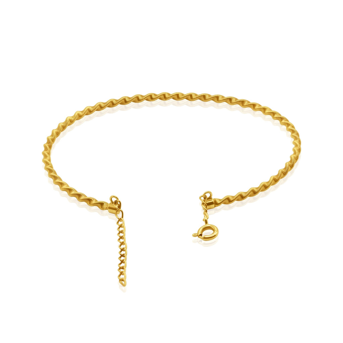 18K Gold Twisted Rope Bangles - Delma Gold Jewelry
