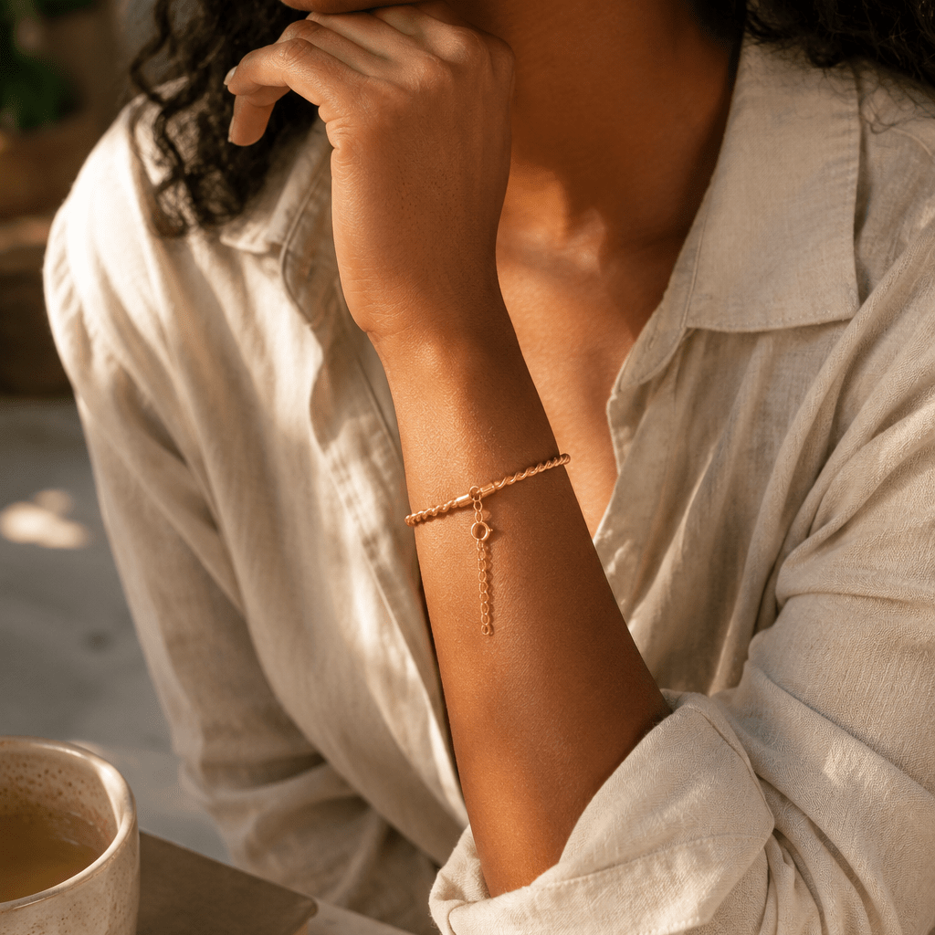 18K Gold Twisted Rope Bangles - Delma Gold Jewelry