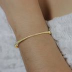 18k Gold Verona Mesh Bangle - Delma Gold Jewelry