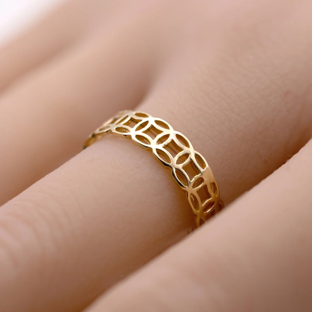 18k Money Ring - Delma Gold Jewelry