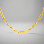 18k Paperclip Chain Necklace - Delma Gold Jewelry