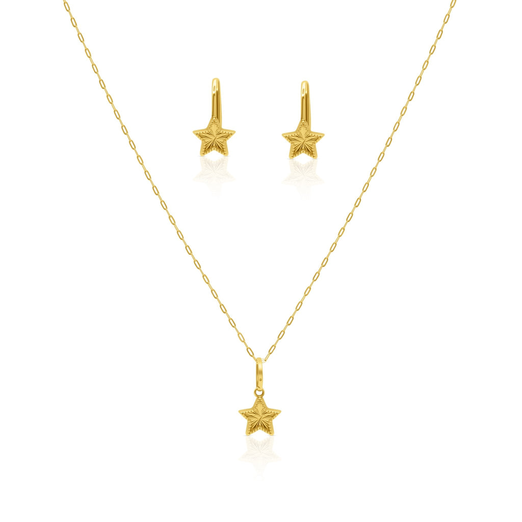18k Star Half Set - Delma Gold Jewelry