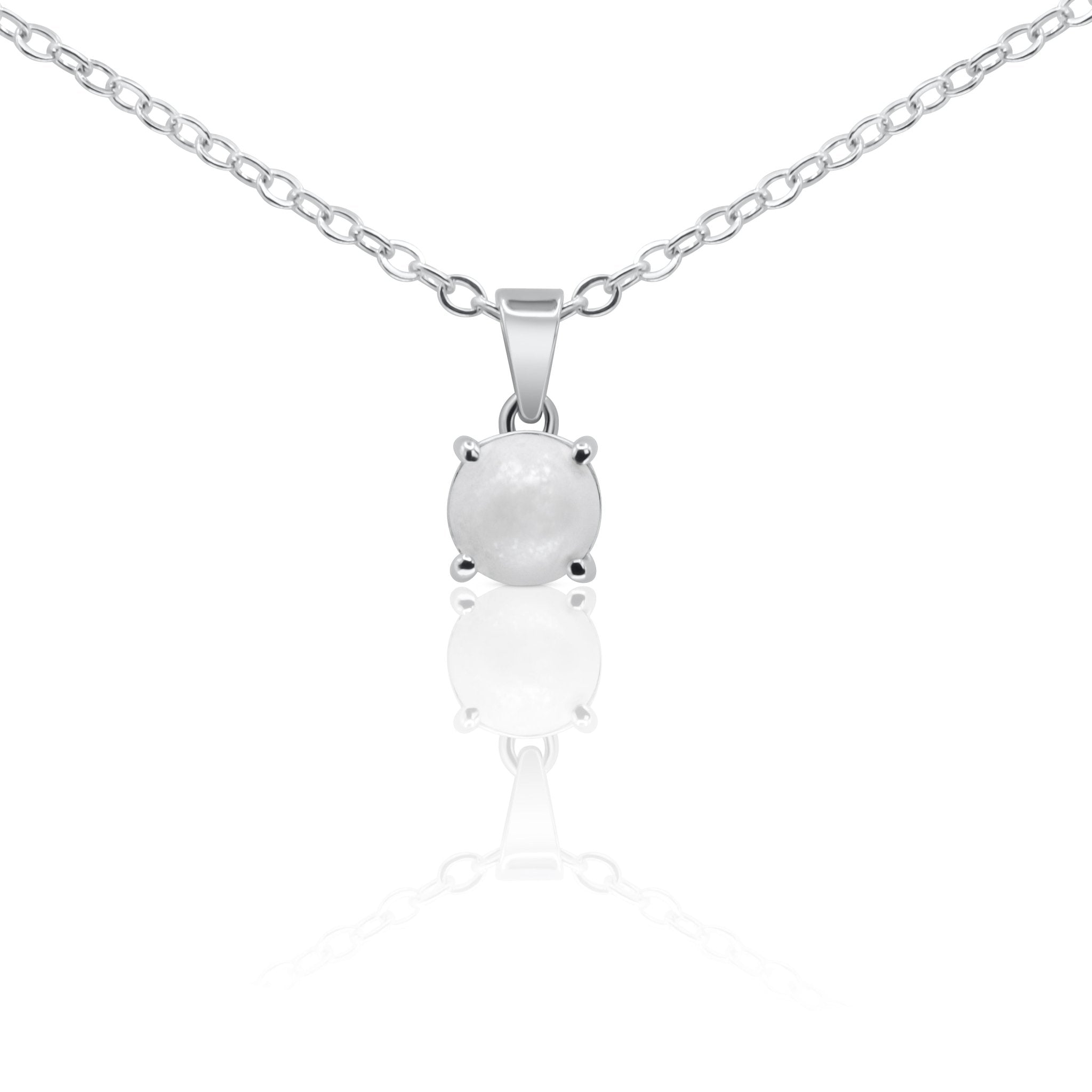 18K White Gold Pearl Pendant - Delma Gold Jewelry