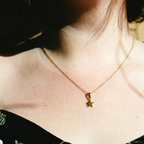 Celestial Shine 18K Gold Star Pendant Necklace