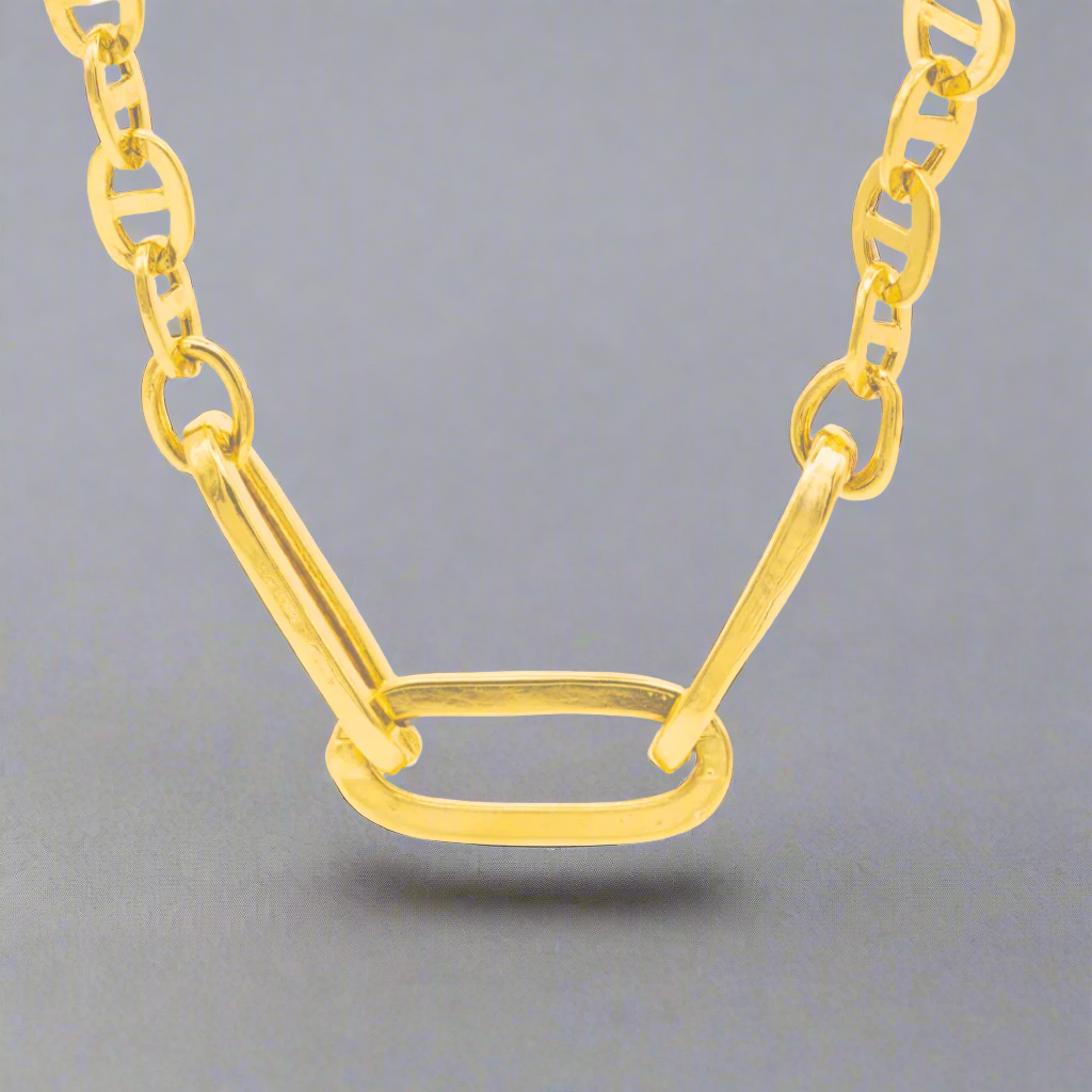 Glamour Links 18K Paperclip & Link Chain Necklace