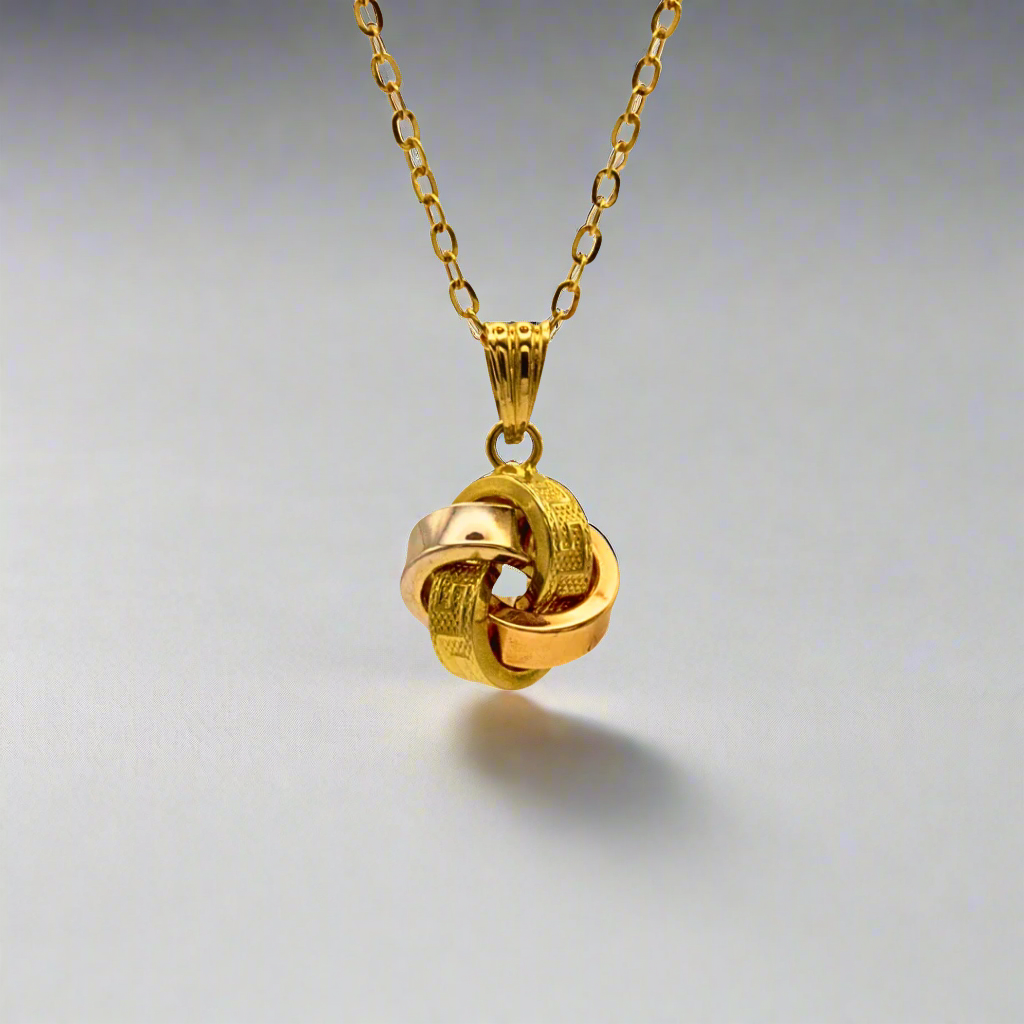 Unity Knot Gold Pendant