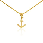 Anchor of Strength 18K Gold Pendant - Delma Gold Jewelry