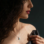 Aquamarine Teardrop Pendant - Delma Gold Jewelry
