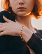 Bold Link 18K Gold Chain Bracelet - Delma Gold Jewelry