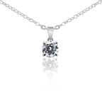 Celeste Spark Round Moissanite Pendant - Delma Gold Jewelry
