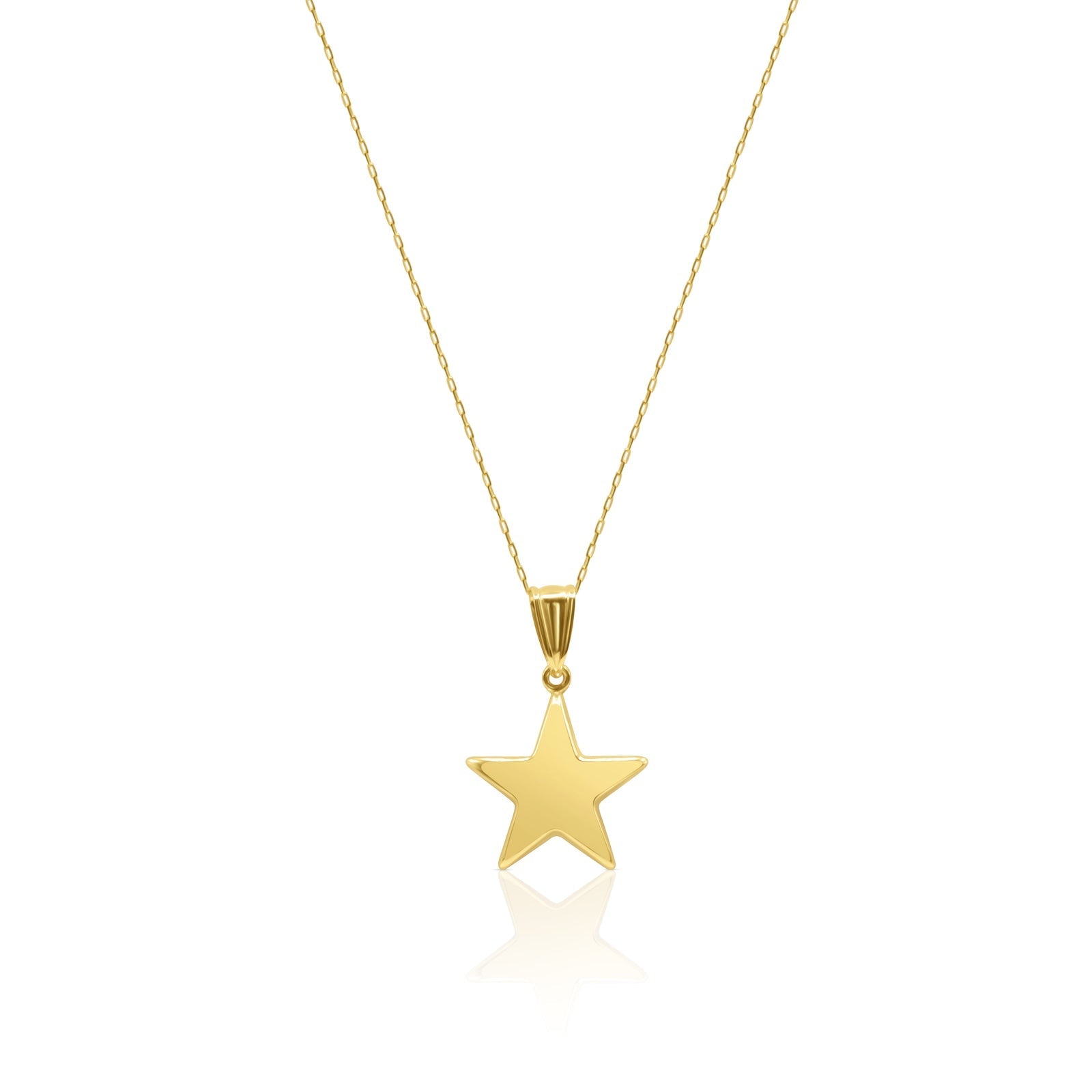 Celestial Shine 18K Gold Star Pendant Necklace - Delma Gold Jewelry