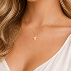 Celestial Shine 18K Gold Star Pendant Necklace - Delma Gold Jewelry