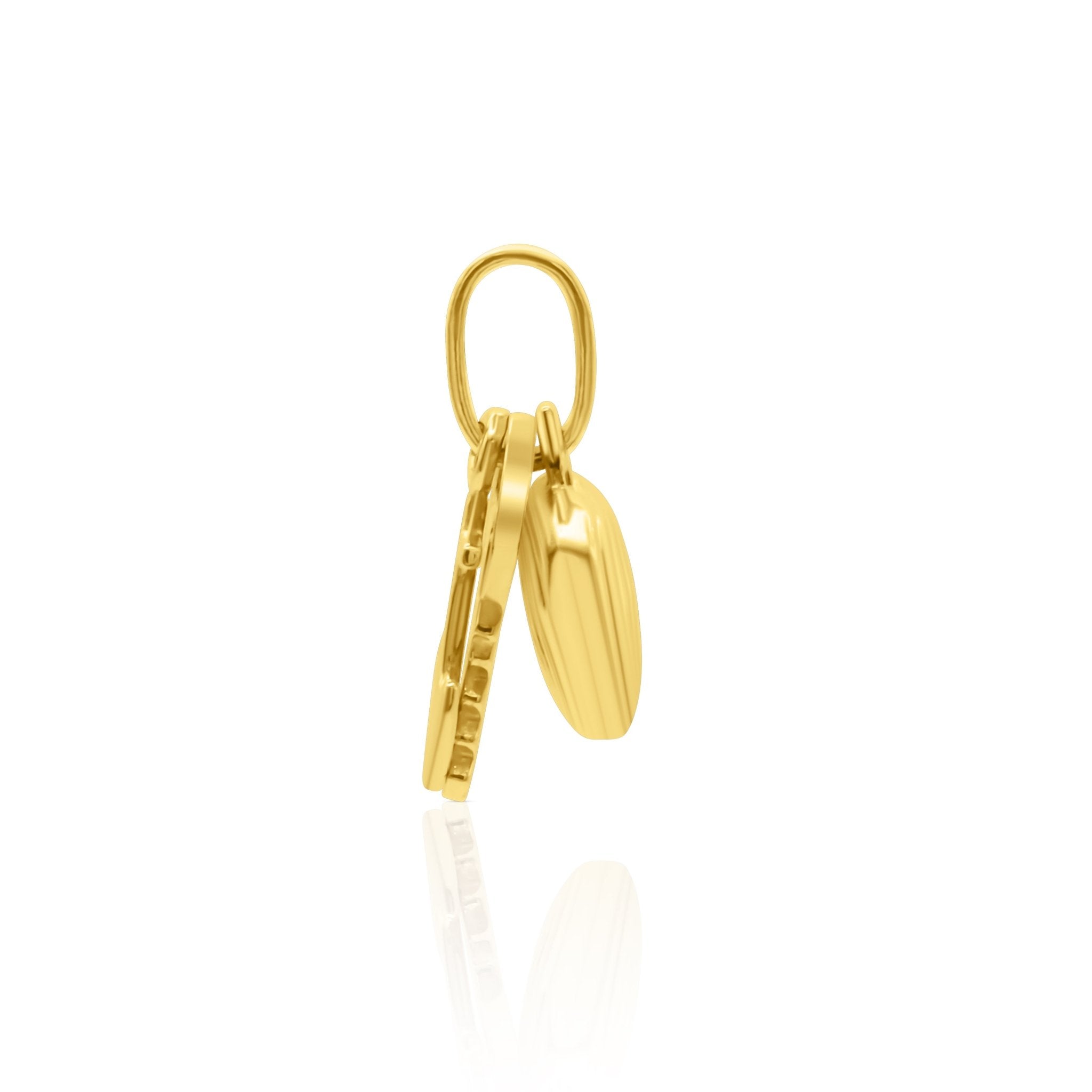 Charmed Trio 18k Gold Pendant - Delma Gold Jewelry
