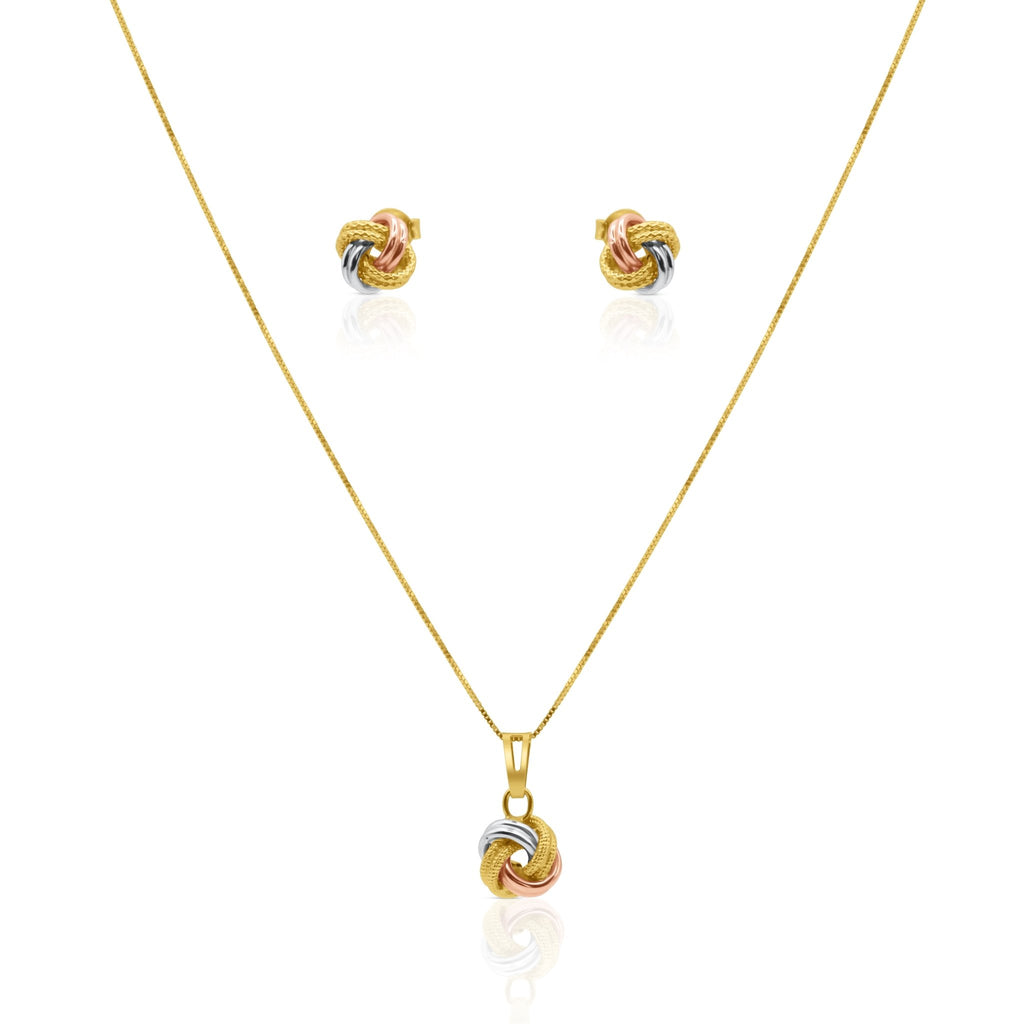 Elegance Knot Gold Jewelry Set - Delma Gold Jewelry