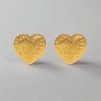 Endearing Heart Gold Earring - Delma Gold Jewelry