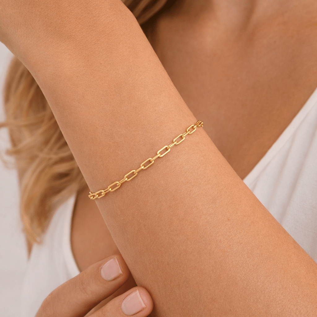 Essential Glow 18K Gold Chain Bracelet - Delma Gold Jewelry